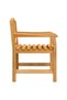 Garden table set, solid teak wood, 5 pieces - 6