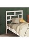 Bedside table, white, 96x4x100 cm, solid pine wood - 2