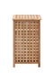 Laundry basket, 39x39x65 cm, solid walnut wood - 3