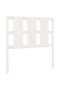 Bedside table, white, 95.5x4x100 cm, solid pine wood - 2