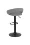 Bar stools, 2 pcs., light grey, Velvet - 2