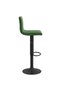 Bar stools, 2 pcs., dark green, Velvet - 5