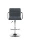 Bar stools, 2 pcs., gray, eco- Leather - 2