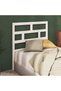 Bedside table, white, 96x4x100 cm, solid pine wood