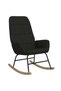 Scaun balansoar, negru, material textil - 2
