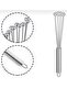 Sen New Generation Stainless Steel Metal Bead Ball End Whisk Egg Beater - 3