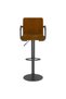 Bar stool, brown, Velvet - 3