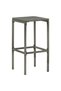 Bar stools with cushions, 3 pcs., grey, polyrattan - 3