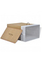 Rectangular Bamboo Laundry Basket, - 3