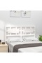 Bedside table, white, 205.5x4x100 cm, solid pine wood