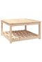 Garden table, 82.5x82.5x45 cm, solid pine wood - 2