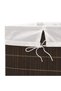 Bamboo Laundry Basket Rectangular Dark Brown - 6