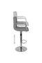 Bar stools, 2 pcs., gray, eco- Leather - 7