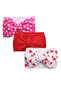- Mira Assorted Big Ribbon Bow Headband for Babies - Pink & White Polka Dots Print - 5