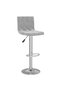 Bar stools, 2 pcs., light grey, Velvet - 3