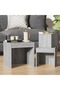 Stackable tables, 3 pcs, gray Sonoma oak, engineered wood - 3