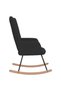 Scaun balansoar, negru, material textil - 4