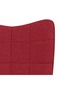 Scaun balansoar, roșu vin, material textil - 5