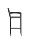Bar stools, 4 pcs., black, polyrattan - 3