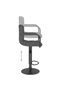 Bar stool, dark grey, Velvet - 5