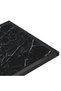 Black marble computer side table 50x35x65 cm glass - 5