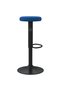 Bar stools, 2 pcs., blue, Velvet - 5
