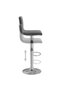 Bar stools, 2 pcs., dark grey, Velvet - 5