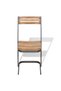 Solid teak wood kitchen chairs, 6 pcs. - 7