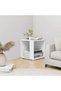 Side table, white, 33x33x34.5 cm, chipboard