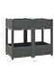 Raised bed, 80x40x71 cm, polypropylene - 6