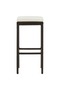 Bar stools with cushions, 3 pcs., brown, polyrattan - 4