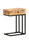 U-shaped side table, 45 x 30 x 61 cm, solid mango wood