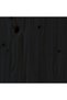 Bedside table, black, 146x4x100 cm, solid pine wood - 5