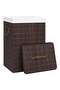 Bamboo laundry basket, brown, 72 L - 3