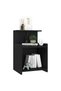 Bedside table, black, 40x35x60 cm, chipboard - 3