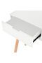 Console table, solid pine wood 80x30x72 cm, white - 5