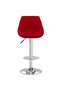 Bar stool, wine red, Velvet - 3