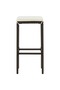 Bar stools with cushions, 3 pcs., brown, polyrattan - 5