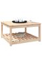 Garden table, 82.5x82.5x45 cm, solid pine wood - 4