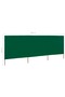 3-panel windbreak, green, 400 x 80 cm, textile - 4
