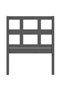 Bedside table, gray, 95.5x4x100 cm, solid pine wood - 4