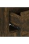 Wall-mounted bedside table, smoky oak, processed wood - 5