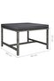 Taburet modular cu pernă, gri, poliratan - 4