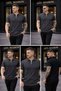 Premium Men's Slim Fit Zippered Polo Collar Knitwear T-Shirt - 3