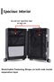 Wide Handle Hard Shell Aluminum Framed 20 Inch(8-10kg) Cabin Size Luggage With Laptop Pocket - 7