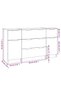 Set servante, 3 piese, alb, lemn compozit - 7