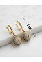 Auravia Inlaid Stone Dangle Evil Eye Beaded Xuping Earrings - 4