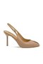 Genuine Leather High Heeled Women's Shoes Z263 Nude (Ten)