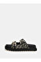 Women's Linen Blended Slipper Fl6Fatfal03