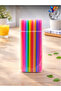 Plastic Straws with Bellows - 200 Pcs - 2